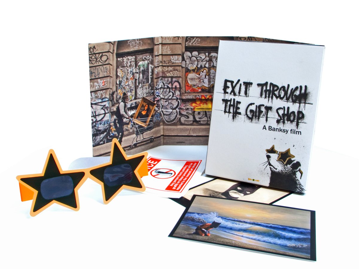 Banksy’s ‘Exit through the gift shop’ Usa DVD packshot StreetArtNews