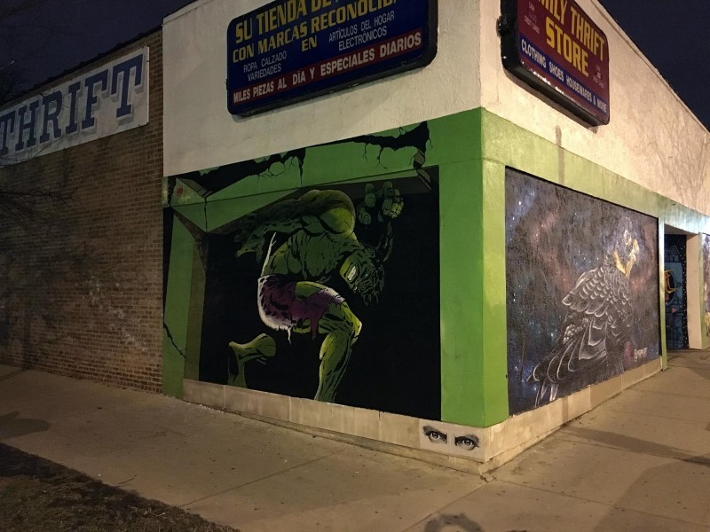 “The Weight” by E.LEE in Chicago – StreetArtNews