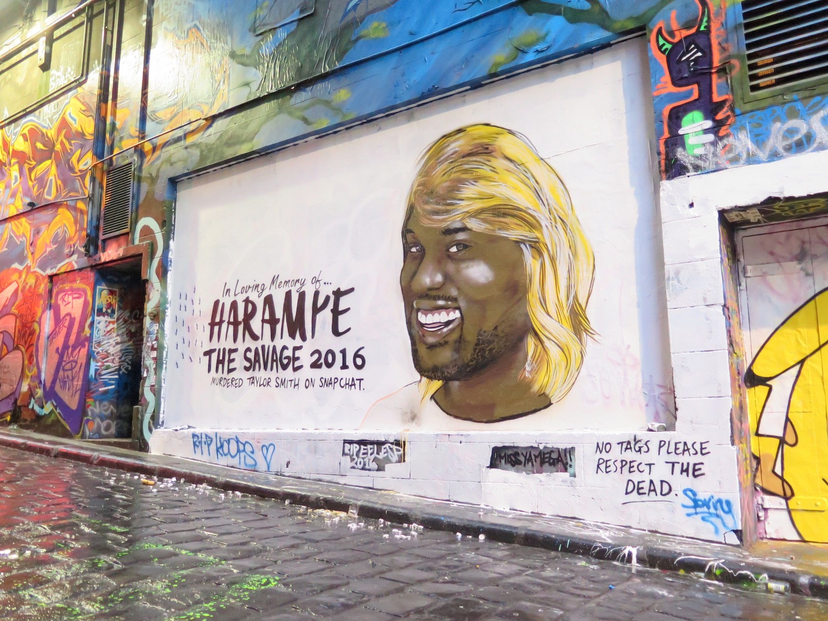 deansunshine_landofsunshine_melbourne_streetart_graffiti_Lush celebrity hosier lane 3 Kanye west Kimye 3