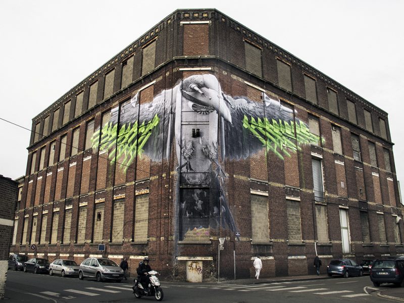 “Swallow” by Ludo in Roubaix, France – StreetArtNews