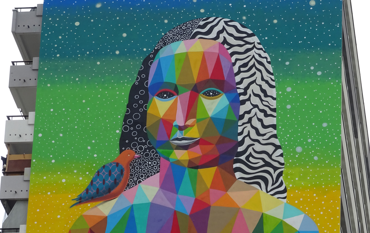 Okuda New Mona Lisa In Paris Streetartnews