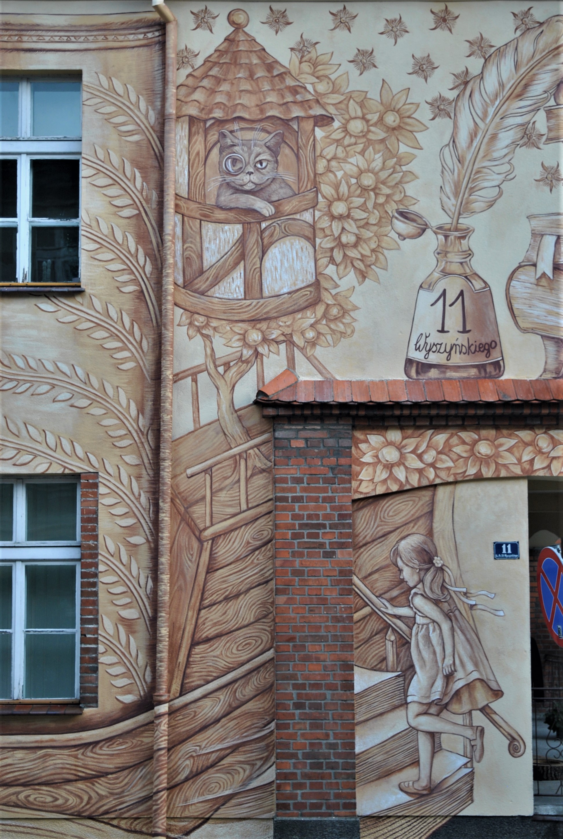 “BOOK ADWENTURES” by Wow Wall Studio in Srem, Poland Artes & contextos book cat