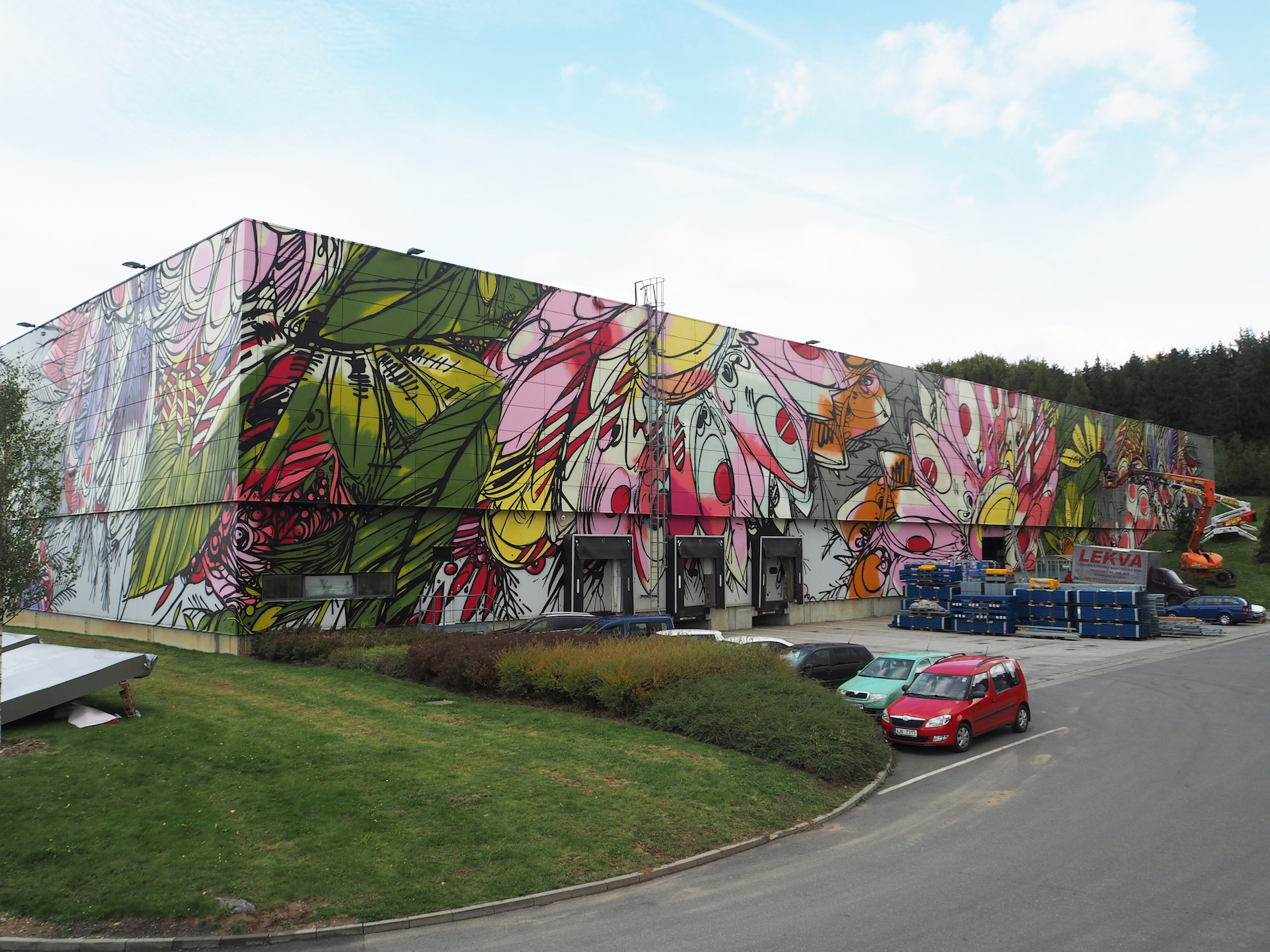 Big and Bright by DZIA in Humpolec , Czech Republic Artes & contextos CTP wall DZIA 06