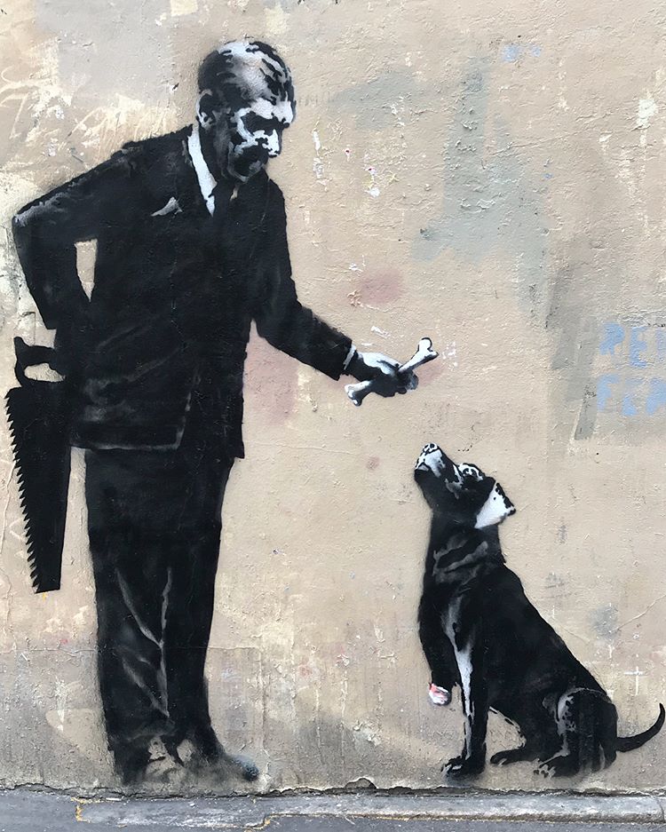 Banksy unveils new pieces in Paris, France Artes & contextos banksy3