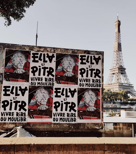 “Le plan sur la gommette” de Ella & Pitr em Paris Artes & contextos eiffel tower