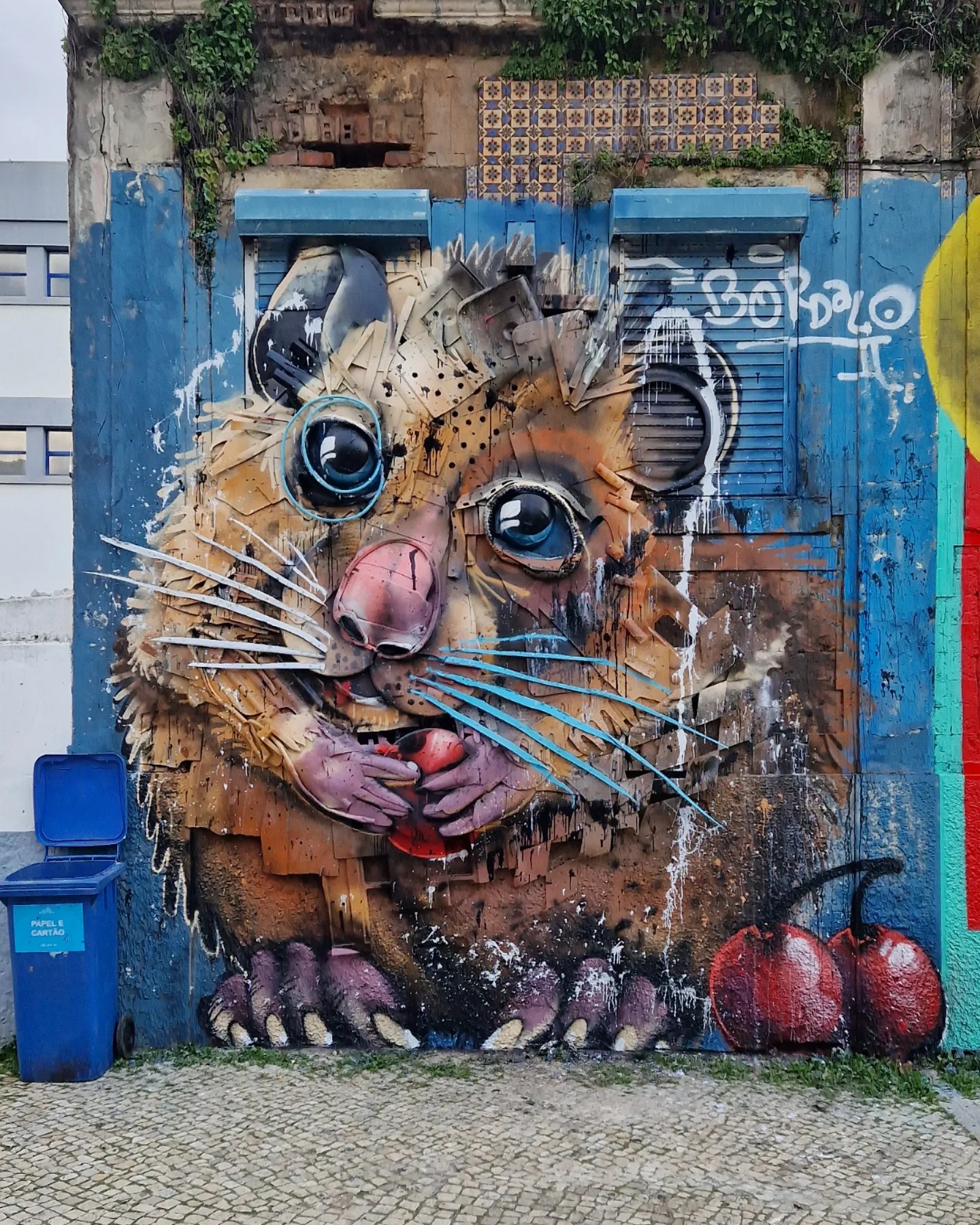 “Cherry Mouse” de Portalo II em Lisboa, Portugal – Street Art News