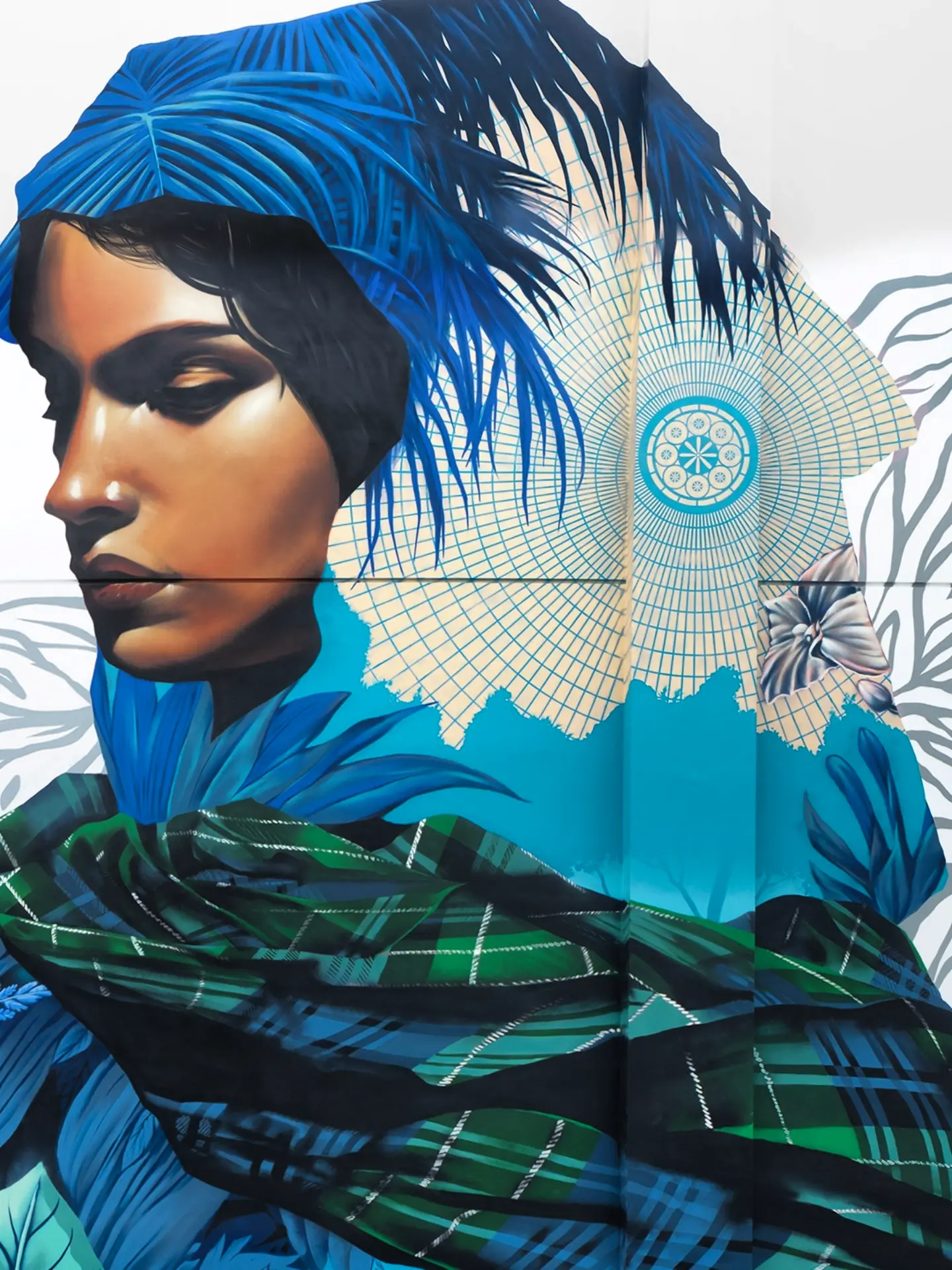 Reves One Paints Six-Storey “Flora” Mural in Glasgow — image 6