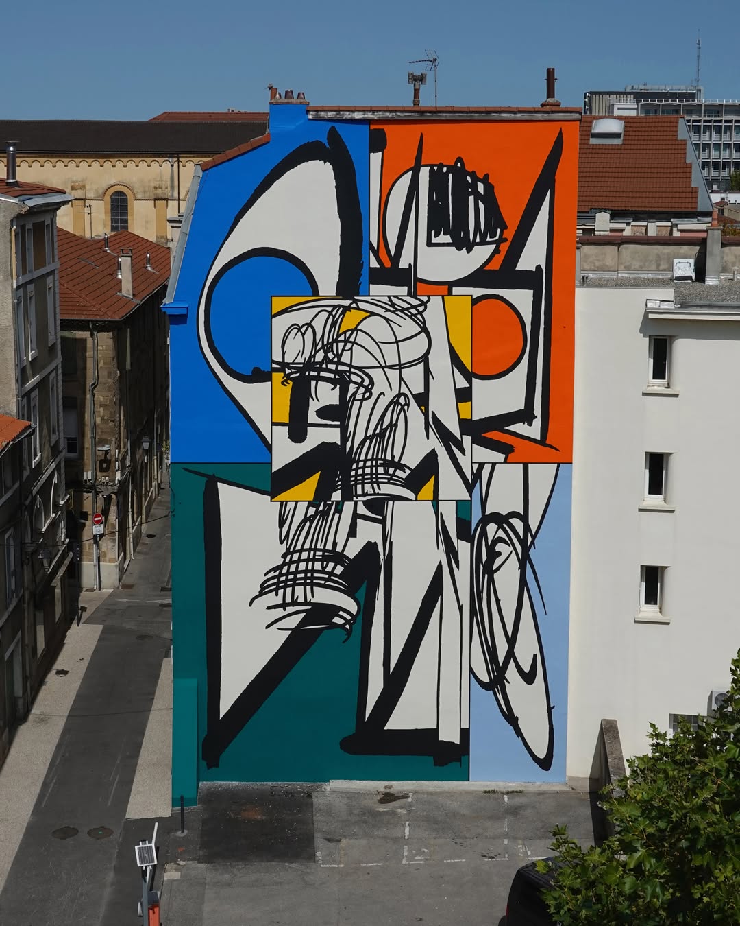 Sobekcis Paints a 17.3-Metre Abstract Mural for Walls&Love 2026 in Valence