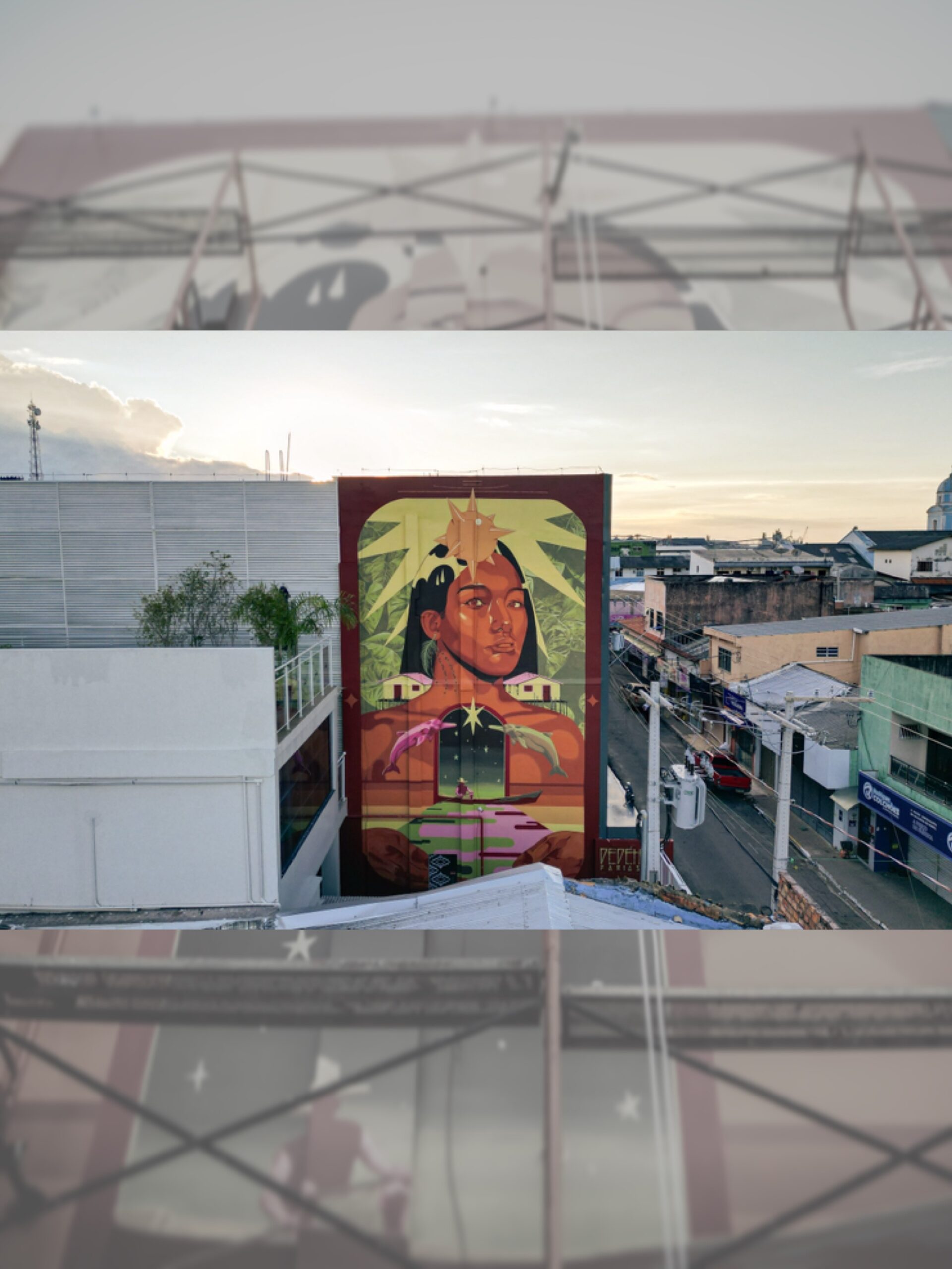 Dedeh Farias Paints a Mural at Sesc Santarém in Pará — image 3