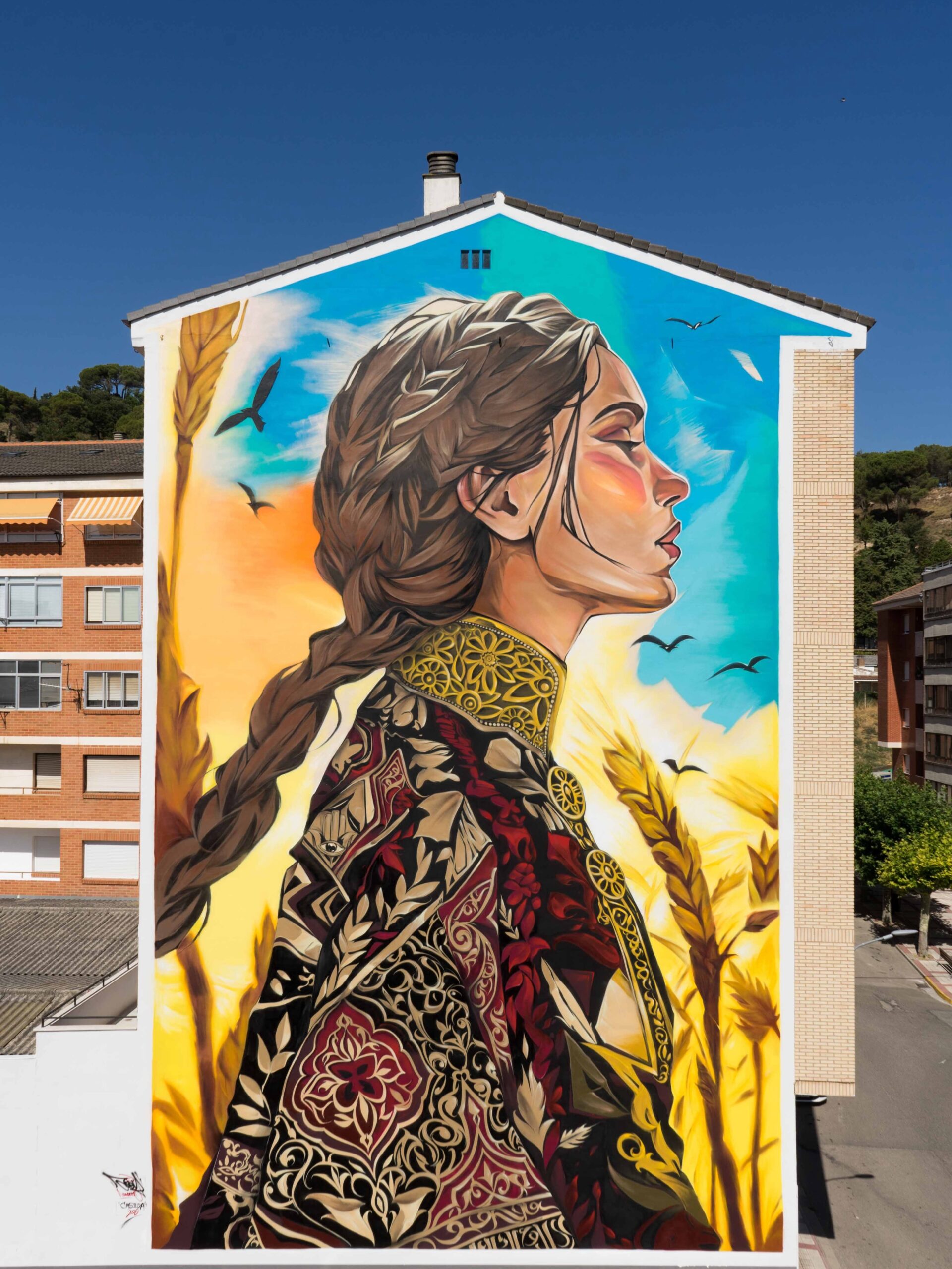Asem Navarro Paints “Casilda” at the Site of Briviesca’s Former Jail
