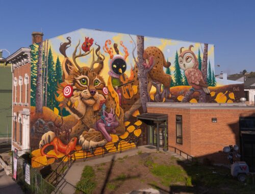 Dulk Paints “Where the Forest Sings” for BLINK 2026 in Cincinnati